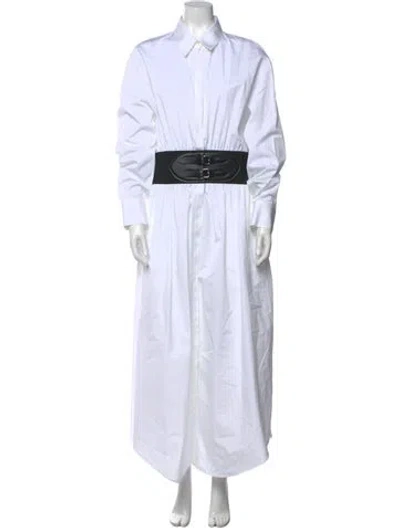 Pre-owned Alaïa Long Dress In White