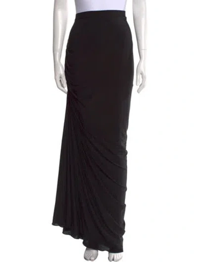 Pre-owned Alaïa Long Skirt In Black
