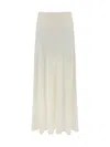 Alaïa Band Skirt In Blanc Naturel