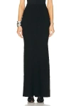 Alaïa Long Skirt In Noir