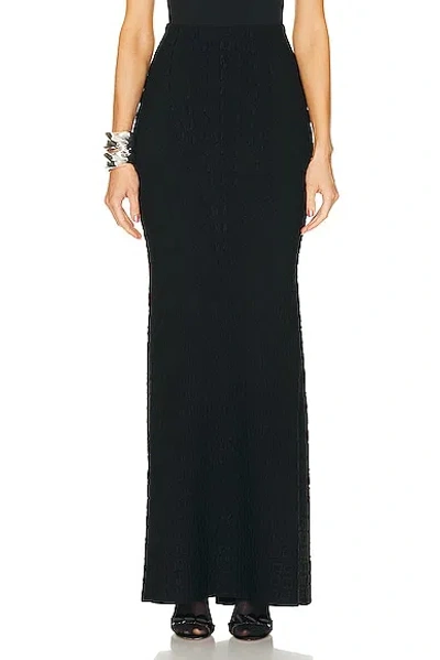 Alaïa Long Skirt In Noir