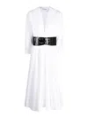 ALAÏA LONG SLEEVE BELT DRESS