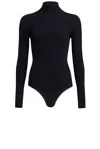 Alaïa Long-sleeved Bodysuit In Noir