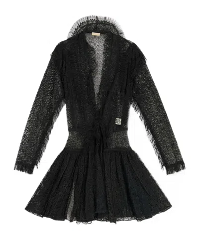 Alaïa Long Sleeve Dress In Black