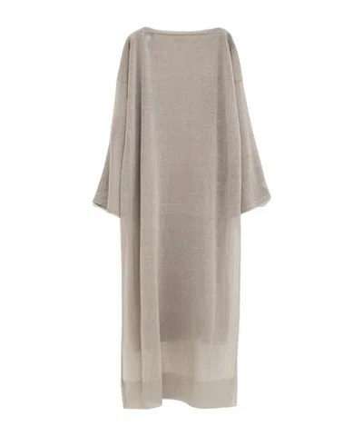 Alaïa Long Sleeve Dress In Gray