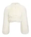 Alaïa Long-sleeved Casual Jacket In White