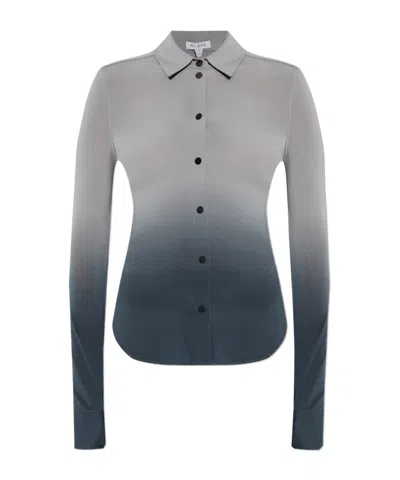Alaïa Long Sleeve Shirt In Gray