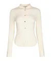 Alaïa Long Sleeve Shirt In White