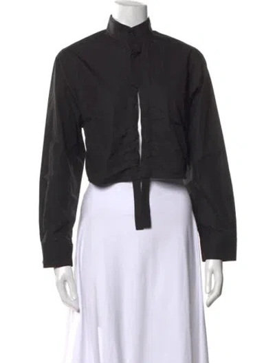 Pre-owned Alaïa Long Sleeve Top In Black
