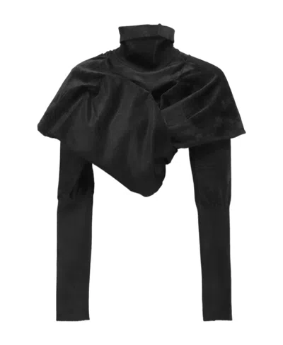 Alaïa Long-sleeved Blouse In Black