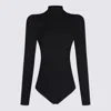 Alaïa Long-sleeved Bodysuit In Black
