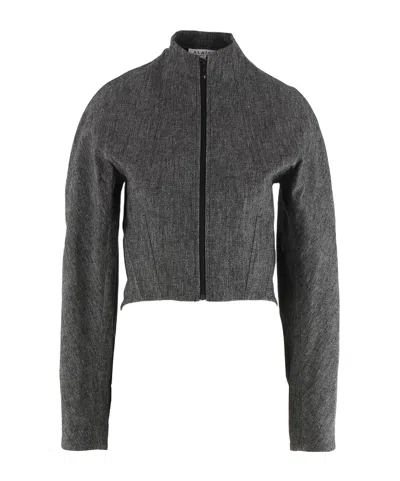 Alaïa Long-sleeved Casual Jacket In Black