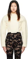 Alaïa Long-sleeved Casual Jacket In White