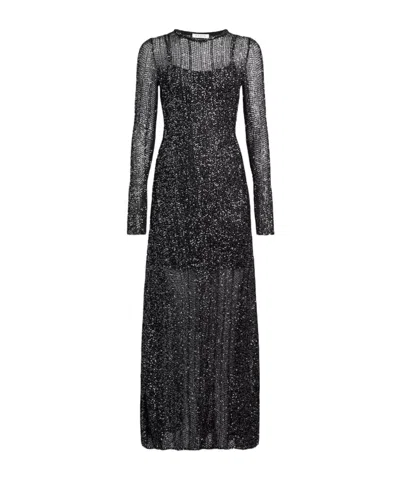 Alaïa Long-sleeved Dress In Black