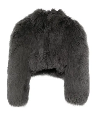 Alaïa Long Sleeve Jacket In Gray