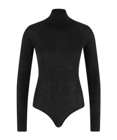 Alaïa Long-sleeved Jumpsuit In Black
