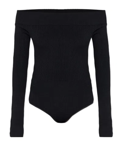 ALAÏA OFF-SHOULD BODY SCULPTING TOP
