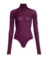Alaïa Long-sleeved Jumpsuit In Purple