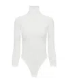 Alaïa Wool Short-sleeve Bodysuit In White