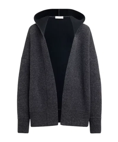 Alaïa Long-sleeved Knitted Cardigan In Gray