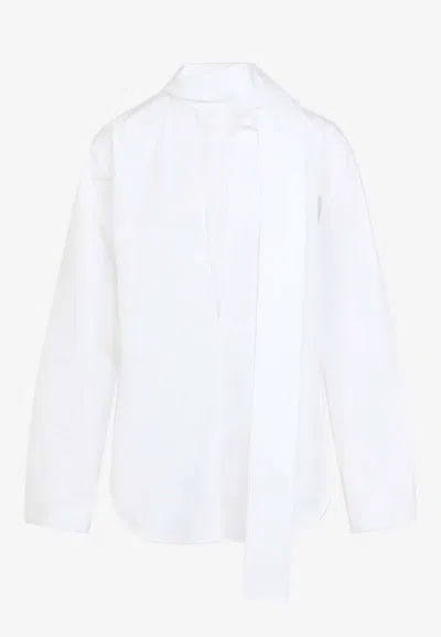 Alaïa Cotton Shirt In White