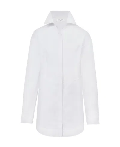 Alaïa Long-sleeved Shirt In White