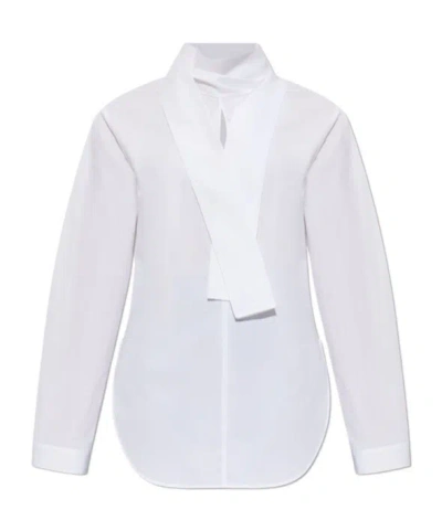 Alaïa Long-sleeved Shirt In White