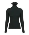 Alaïa Long-sleeved Sweater In Black