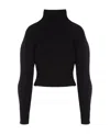 Alaïa Long-sleeved Sweater In Black
