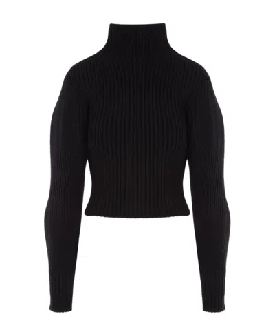 Alaïa Long-sleeved Sweater In Black