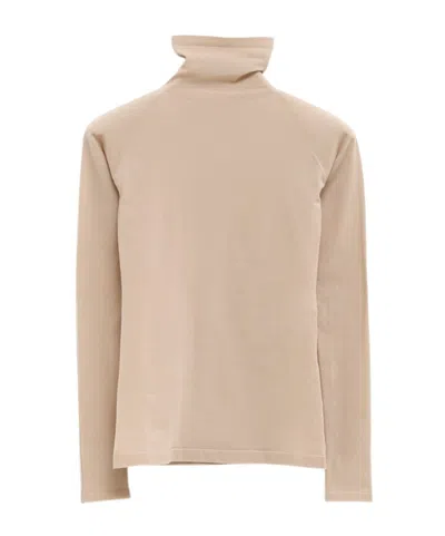 Alaïa Long-sleeved T-shirt In Nude