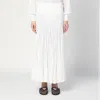 Alaïa Alaia Long White Woollen Coat Women In White