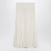 Alaïa Alaia Long White Woollen Coat Women In White