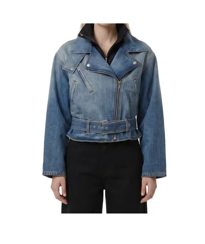 ALAÏA LONG-SLEEVE DENIM JACKET