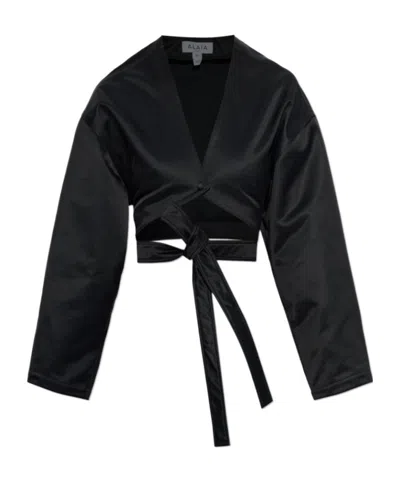 Alaïa Long-sleeved Casual Jacket In Black