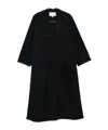 Alaïa Long-sleeved Trench Coat In Black