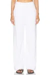 Alaïa White Loose Trousers In Blanc