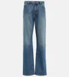 Alaïa Lover Low-rise Straight Jeans In Blue