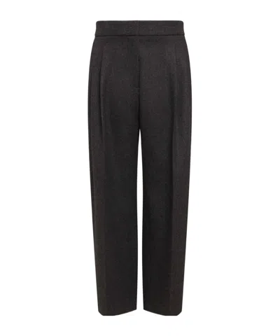 Alaïa Low-rise Casual Pants In Gray