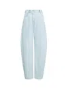 Alaïa Alaia Rounded Jeans In Ice Denim Women In Blue