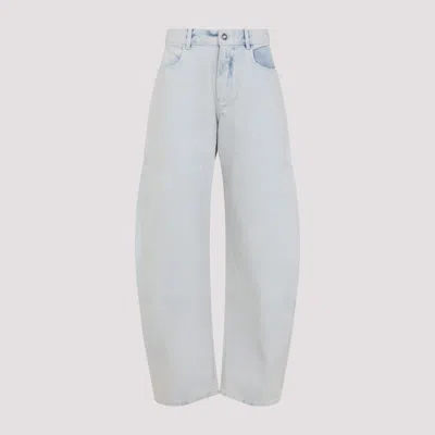Alaïa Low Round Jeans In Blue