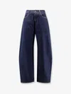 Alaïa Low Round Jeans In Blue