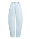 Alaïa Alaia Rounded Jeans In Ice Denim Women In Blue