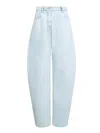 Alaïa Alaia Rounded Jeans In Ice Denim Women In Blue