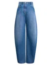 Alaïa Alaia Low Waist Round Jeans In Blue