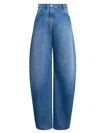 Alaïa Alaia Low Waist Round Jeans In Blue