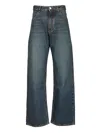 Alaïa Low-waisted Denim Trousers Jeans Blue In Blue