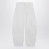 Alaïa Alaia Lowrise Rounded Jeans In White Denim In White