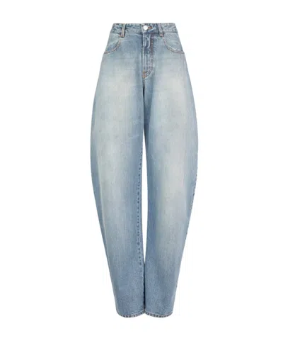 Alaïa Low-waist Round Jeans In Blue