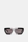 Alaïa Acetate Rectangular Sunglasses In Multi